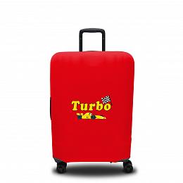 картинка Чехол для чемодана Turbo red от магазина Рим-Декор