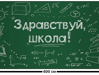 картинка Занавес Здравствуй школа 2 от магазина Рим-Декор